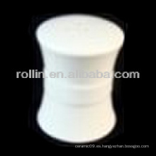 Saludable duradero de porcelana blanca horno seguro salero